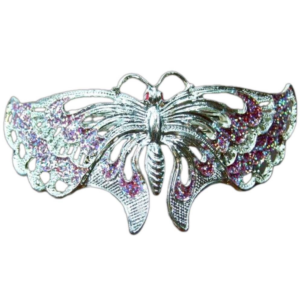 Purple Butterfly hair clip 